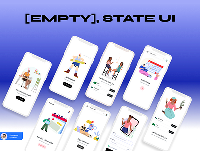 Empty State UI 3d branding community de design graphic design illustration project social ui ux vector