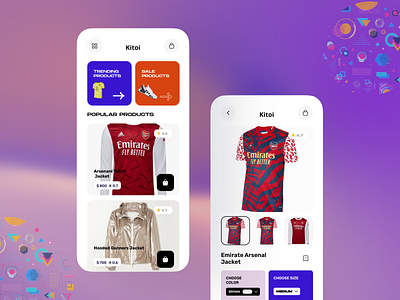 KITOI SHOP art branding club community cpmmerce design illustration jersey mall market shop social sport ui ux vector wears web3