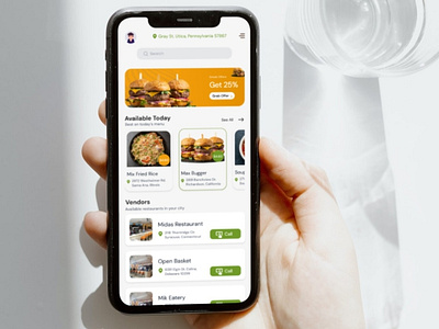 Groceries App 3d app art branding community design illustration social ui ux