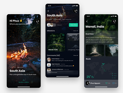 Travel App - UI Daily travel app