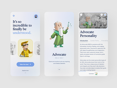 Personalities Test ui