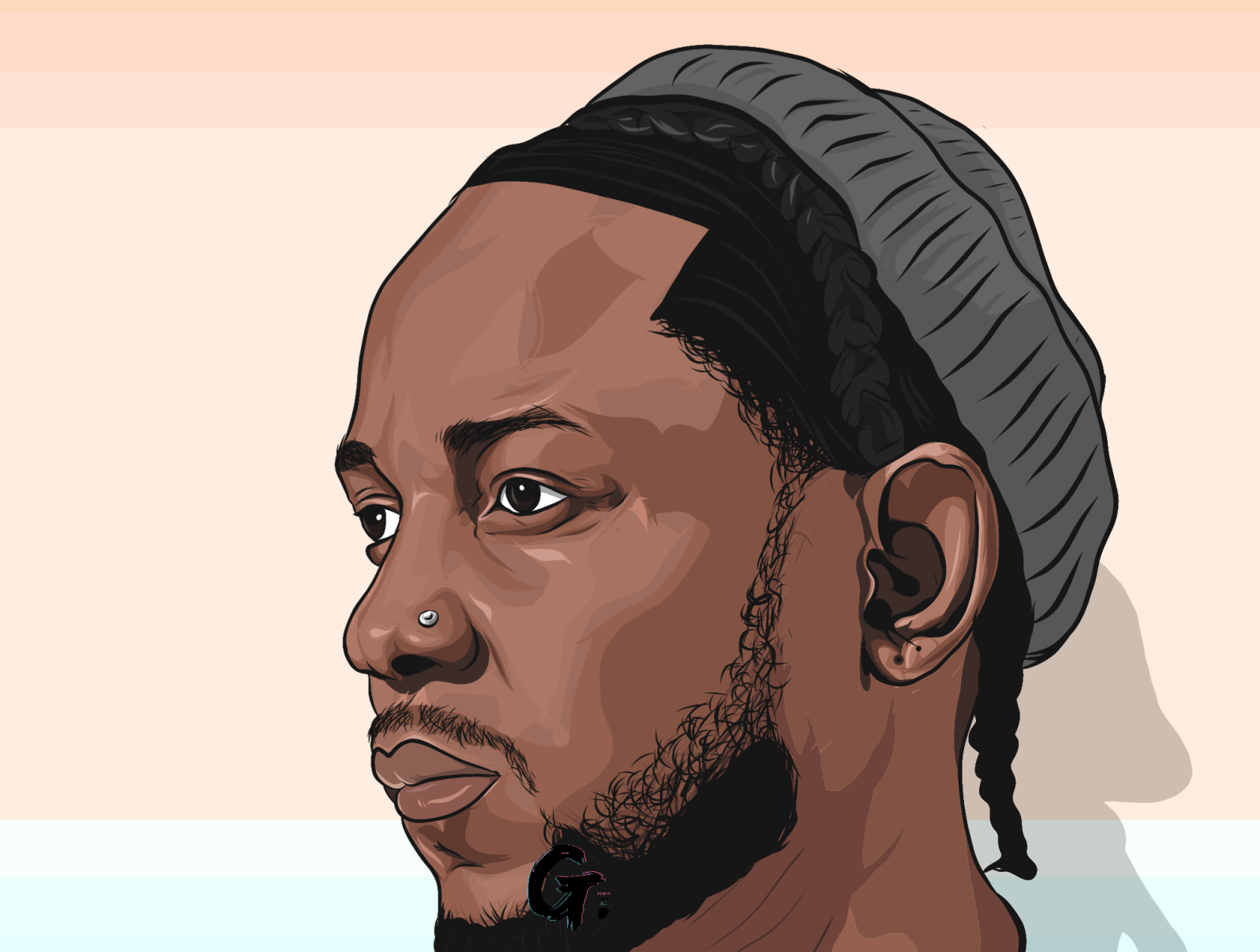 Grace Kooken  Kendrick Lamar Color Sketch