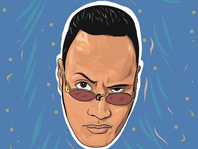 The Rock adobe illustrator draw art digital art drawing illustrator