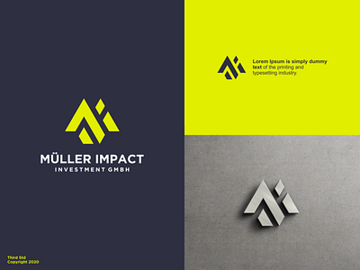 M Logo Investment branding design graphic design investment letter logo logo design logom vector