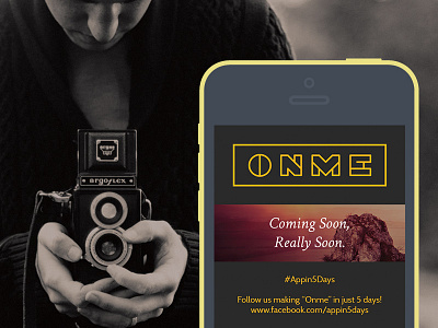 Dribbble app iphone onme ui