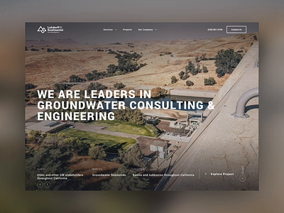 Water Engineering Website animated animation animations dailyui desktop dribbble homepage interactive motion parallax parallax effect parallax scrolling parallax website transition ui ui design web webdesign website website design
