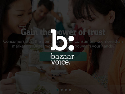 Bazaarvoice Design clean cyan design elegant green modern orange web design website