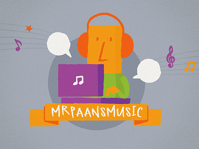 MrPaansMusic illustration logo mrpaans music
