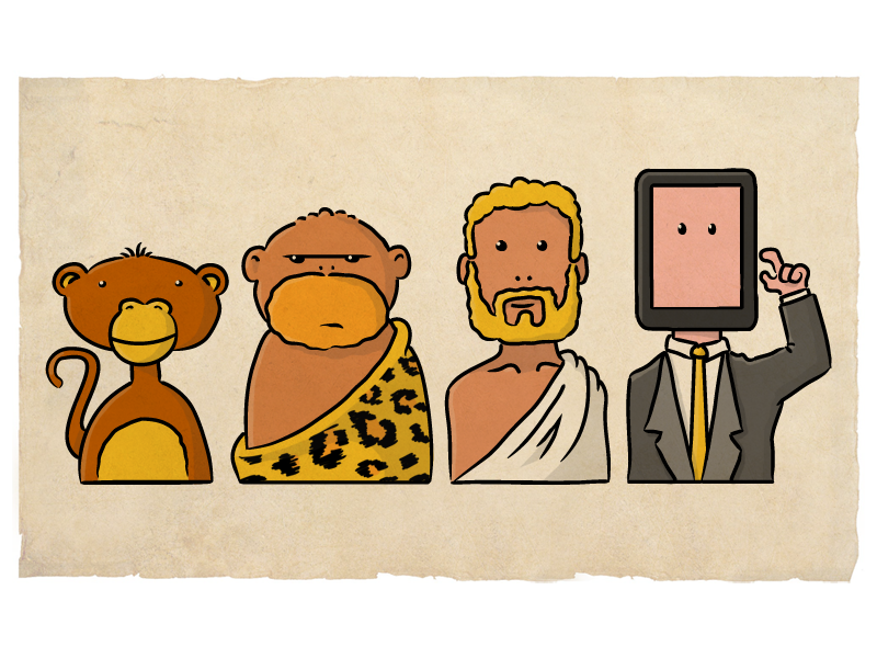 Homo Swipiens illustration evolution homo sapiens