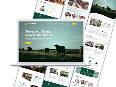 Farmer learning platform - Web design