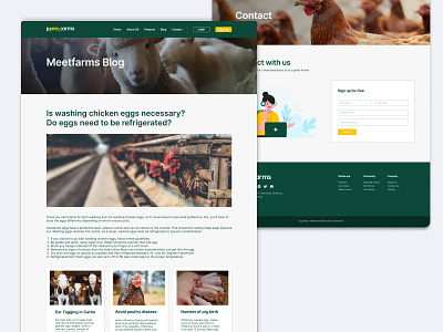 Farmer learning platform - Web design