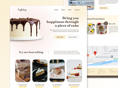 Lucy Bakery - Web design