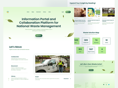 Waste Free Platform - Website Design design environment green world hero homepage landing page ui ui design ui ux ux ux design waste free web design website website design