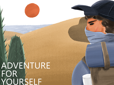 Adventure for yourself illustration adventure