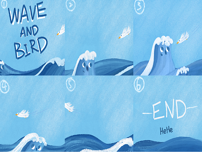 WAVE AND BIRD