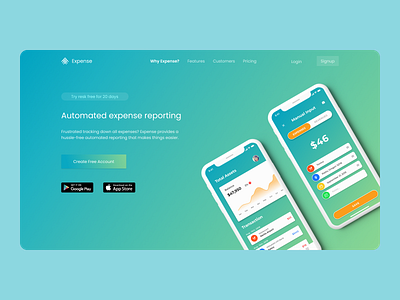 Expense app web landing page app app design application chat app colors design ios ios app landingpage mobile mobile app mobile app design mobile design mobile ui ui uidesign uiux uiuxdesign webdesign website design