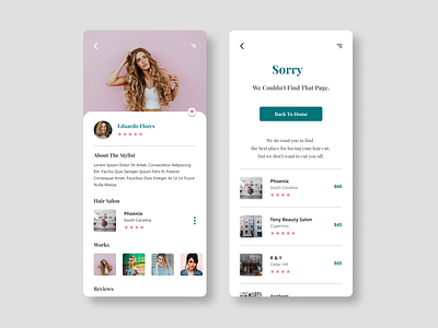 hair salon search app 404 404 error page app app design application chat app colors design ios ios app mobile mobile app mobile app design mobile design mobile ui ui uidesign uiux ux uxdesign