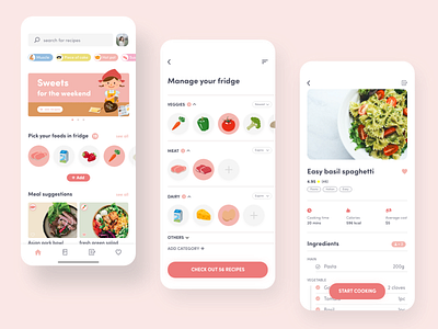 Meal suggestion app app app design application colors design ios ios app mobile mobile app ui uidesign uiux ux uxdesign