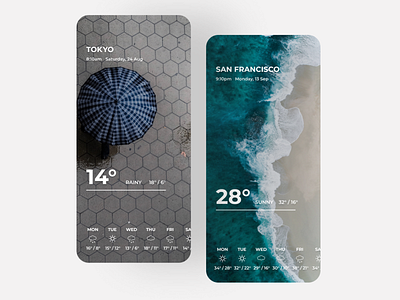 Weather app design