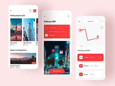 Map app design for sightseeing