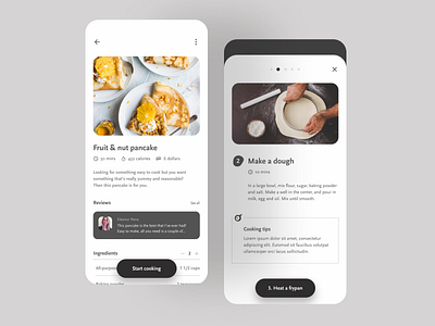 Cooking recipe app design app design design ios app mobile app mobile app design recipe app ui uidesign uiux ux