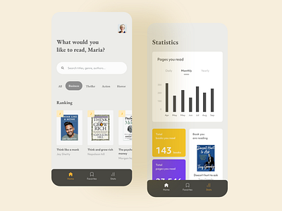 Book store app design