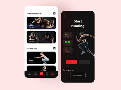 Fitness app design app app design design fitness app ios app mobile app mobile app design ui uidesign uiux