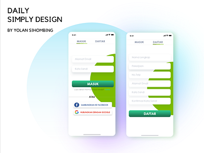 Simplify Design Login & Register