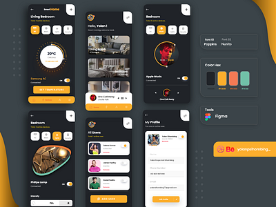 Smart Home - Simplyfy Daily UI Kit app design figma figmadesign icon mobile simplify smarthome smarthomedesaign typography ui uidesign uiinspiration uiux userexperiencedesign uxdesign