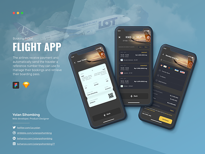 Flight Ticket Booking App app design guidelines design system figma flight app flight ticket app mobile app sketch ticket app ui design ui kit