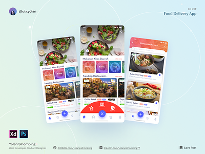 Food Delivery App Challenge app design guidelines design system figma food app food delivery app mobile app recipe app ui design ui kit