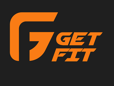 Get Fit Logo 01 branding design designer fitness gym logo logo logodesign typography ui ux whitespace