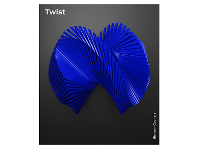 Twist 3d abstract design designer poster design typography ui ux vector