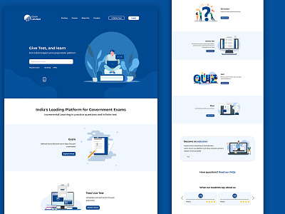 Exam Lounge Website design