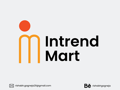Intrend Mart logo design brand identity brand identity design branding design design designer graphicdesign illustrator logo design branding logo designer logo designs logo mark logodesign logomark typogaphy ux vector