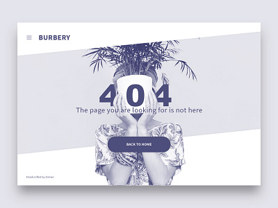 404 Page 404 blue clean landing one page simple ui ux web web design