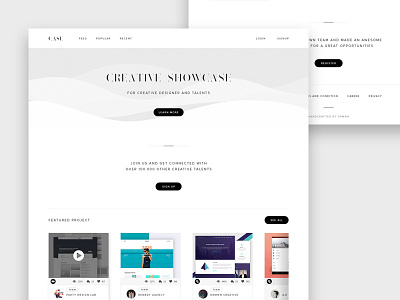 Case Homepage Redesign landing page landingpage portfolio showcase ui ux website