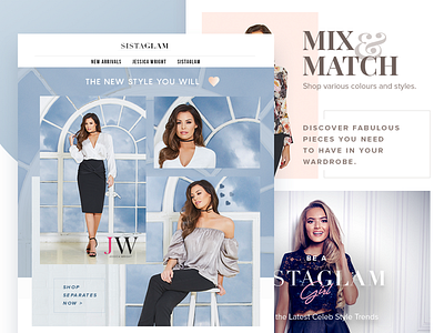 Newsletter for Fashion E-Commerce ecommerce email interface newsletter ui ux