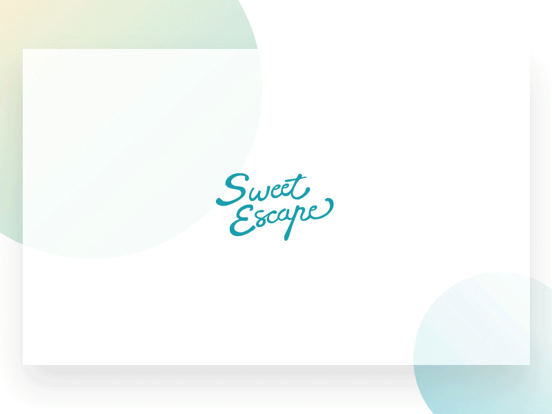 Hello, we are SweetEscape! debut header intro logo motion ui ux web