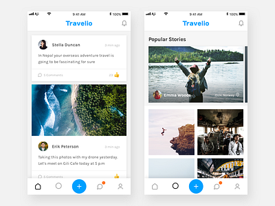 Exploration - Travelio Home & Explore app apps clean minimal mobile mobile apps ui