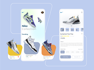 Nike - App Design Concept adidas air max app branding design ecommerce figma jordan mobile motion graphics nike onlineshopping shoes shoes store trending ui ux