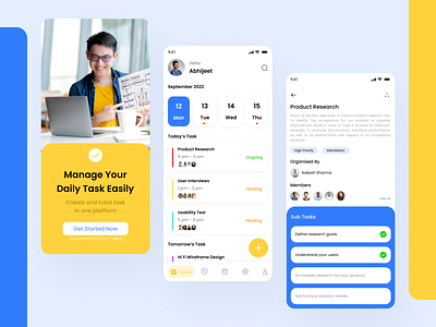 Task Easy - Task Manager Application 3d animation appdesign awesome casestudy easy figma fun graphic design inspiration project sketch task taskmanager trending uiinspiration uiux userexperiencedesign userinterfacedesign webdesign