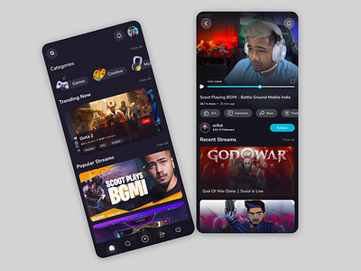 Switch - An Online Streaming Platform appdesign binge branding chill dashboard design designinspiration figma glassmorphism inspiration logo netflix switch trending twitch ui ux webdesign