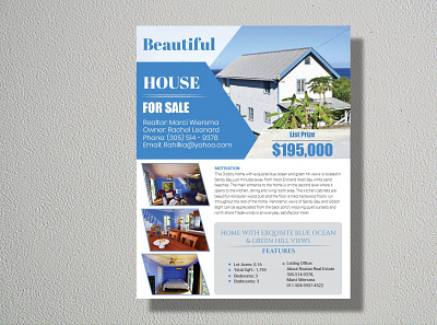 House Sell Flyer advertisement design design flyer illustration typography