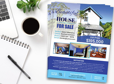 House sale flyer advertisement design design flyer illustration typography