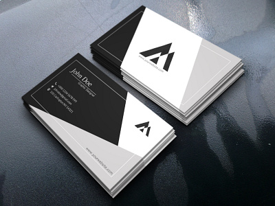 Minimal Business Card branding design flat illustration