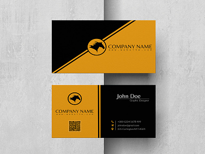 Business Card branding business card design flat illustration