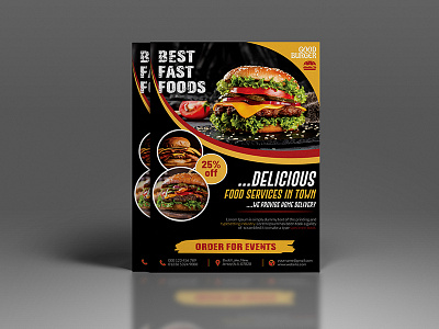Corporate Food Flyer branding design flyer illustration professional flyer