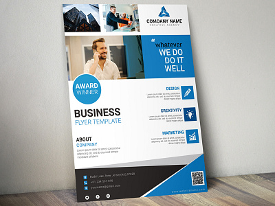 Professional Business Flyer branding corporate flat flyer design illustration professional flyer