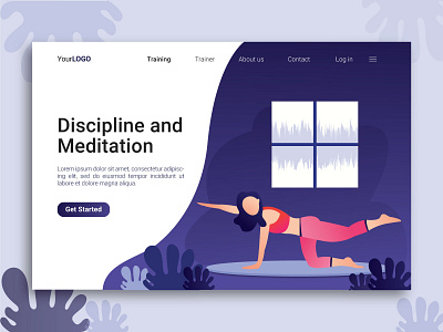 Meditation landing page